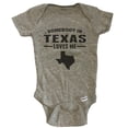 thumbnail image 1 of Somebody In Texas Loves Me Baby Bodysuit - Texas Baby Bodysuit - Grey, 1 of 2