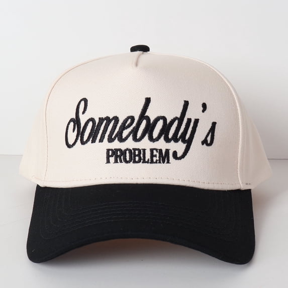 Somebody's Problem" Embroidered Trucker Hat Playful & Sassy Statement Cap