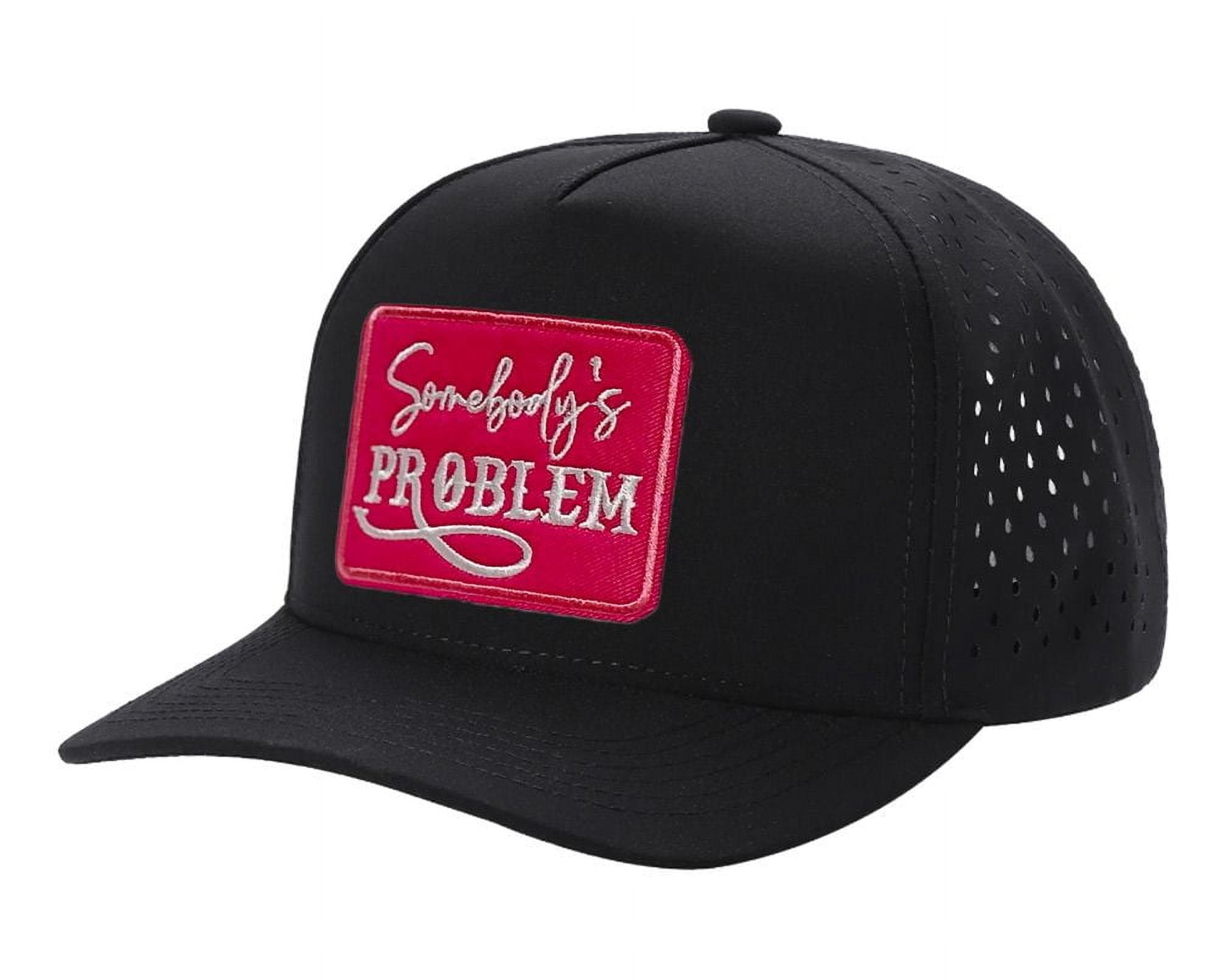 Somebody's Problem Patch Trucker Hat Waterproof Laser Snapback Cap ...
