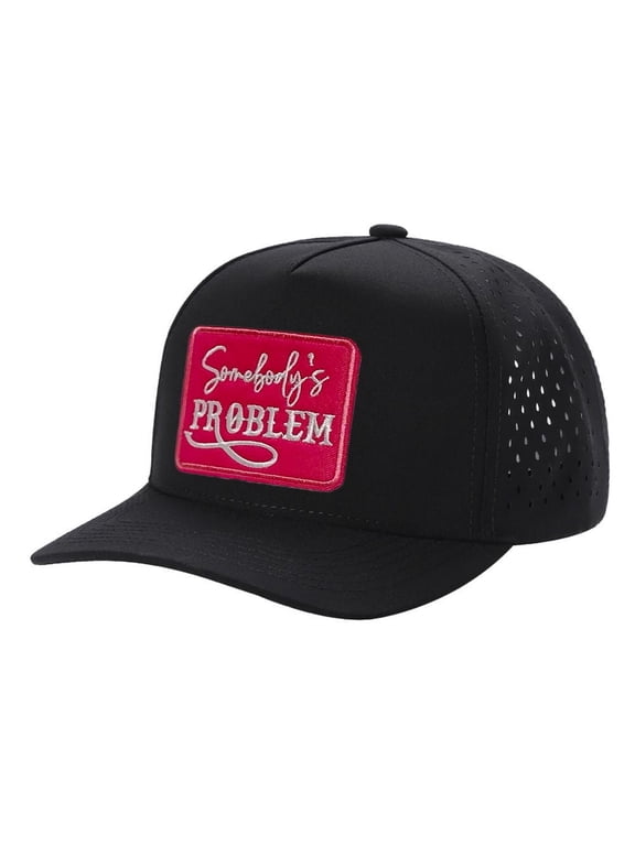 Somebody's Problem Patch Trucker Hat Waterproof Laser Snapback Cap