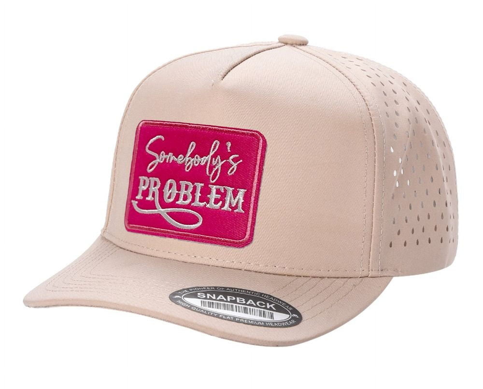 Somebody's Problem Patch Trucker Hat Waterproof Laser Snapback Cap ...