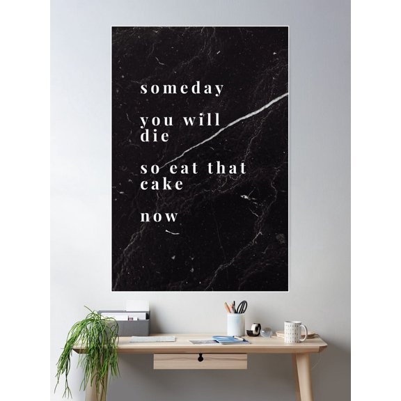 Someday Poster Wall Art, Modern Wall Decor For Living Room Bedroom, 8x12 UNFRAMED