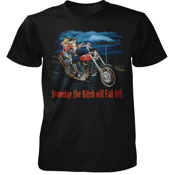 Someday The B*tch Will Fall Off Adult T-Shirt Adult T-Shirt