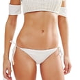thumbnail image 1 of Somedays Lovin Women's Tidal Moods White Full Bikini Bottom,S, 1 of 1