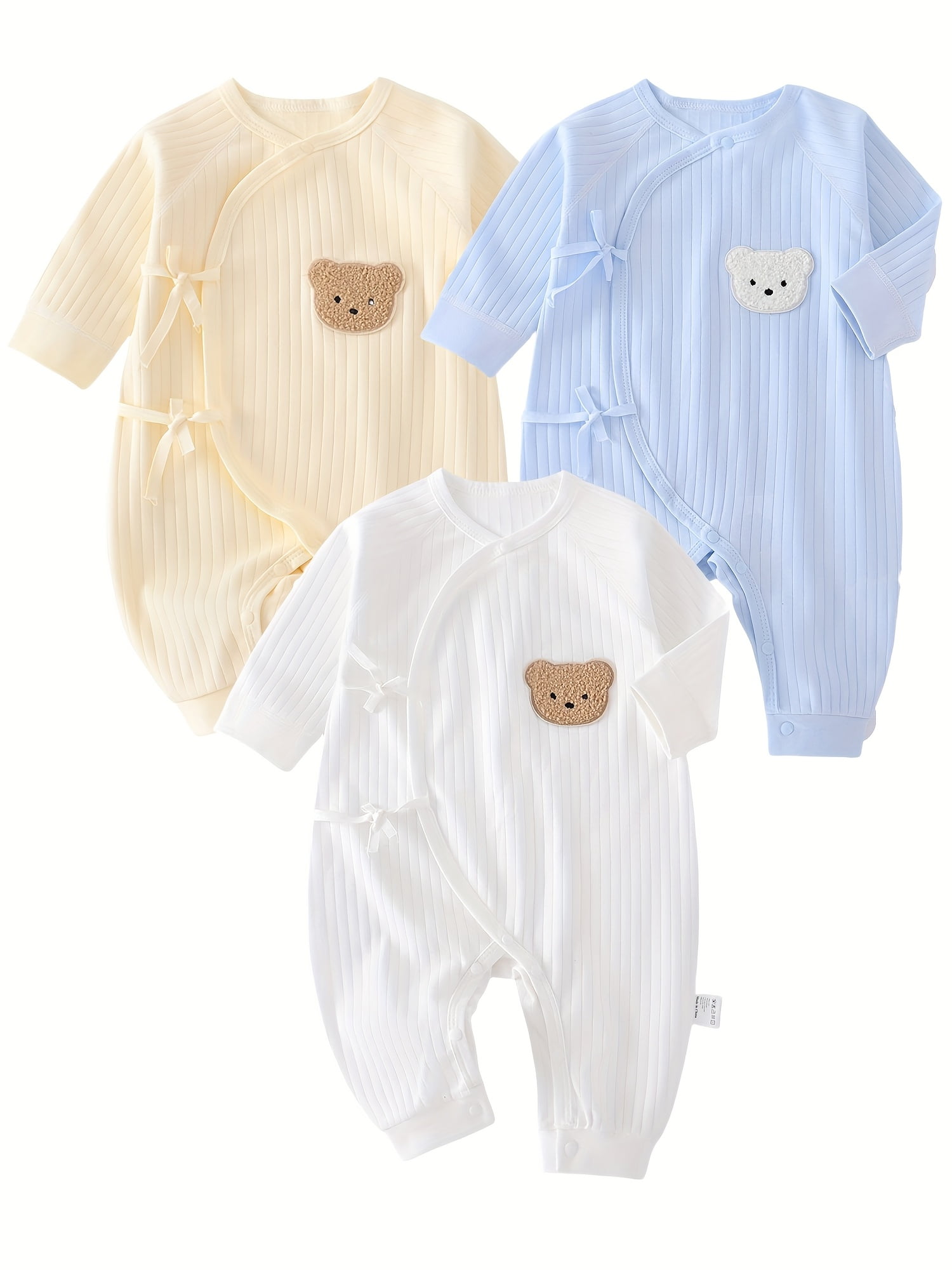 Somenie Onesies 3-Pack Baby Boy Various Color Sets