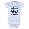 thumbnail image 1 of Someone In Finland Loves Me Finnish Flag Baby Bodysuit, 1 of 2