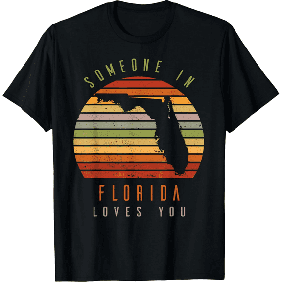 Someone In Florida Loves You Vintage State Retro Men's T-Shirt