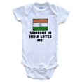 thumbnail image 1 of Someone In India Loves Me Indian Flag Baby Bodysuit, 1 of 2