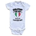 thumbnail image 1 of Someone In Italy Loves Me Italian Flag Heart Baby Bodysuit, 1 of 2