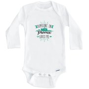 Someone In Phoenix Loves Me Phoenix AZ Skyline One Piece Baby Bodysuit Long Sleeve, 3-6 Months White