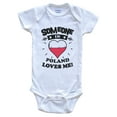 thumbnail image 1 of Someone In Poland Loves Me Polish Flag Heart Baby Bodysuit, 1 of 2