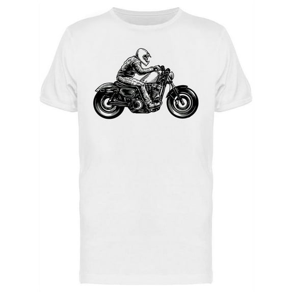 Someone Riding An Old Motorcycle T-Shirt Men -Image by Shutterstock, Male 3X-Large