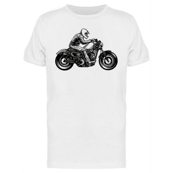 Someone Riding An Old Motorcycle T-Shirt Men -Image by Shutterstock, Male Small