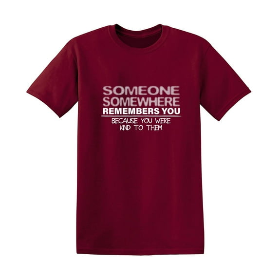 Someone Somewhere Remembers You Sarcastic Humor Graphic Tees Gift For Mens Novelty Funny T Shirt