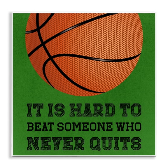 Someone Who Never Quits Wall Plaque Art, design by Marcus Prime