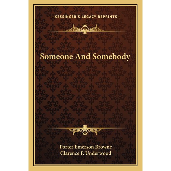 Someone and Somebody
