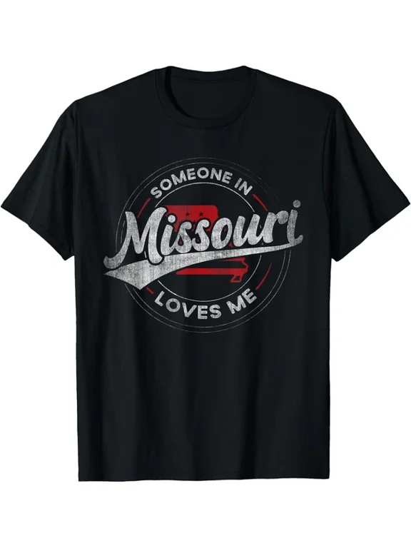 Someone in Missouri Loves Me State Gift T-Shirt