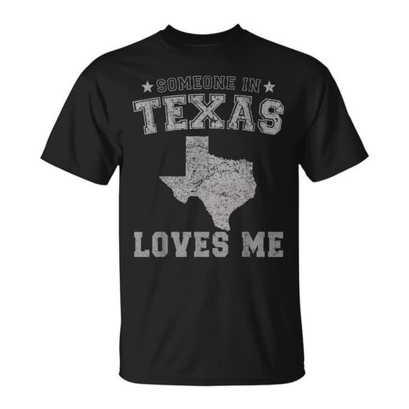 Someone in Texas Loves Me Heart Vintage State T-Shirt Retro Texas Pride Graphic Tee for Men Women Lone Star State Love Shirt