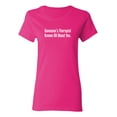 thumbnail image 1 of Someone's Therapist Knows All About You Sarcastic Novelty Gift Idea Adult Humor Funny Women's Casual Tees, 1 of 3