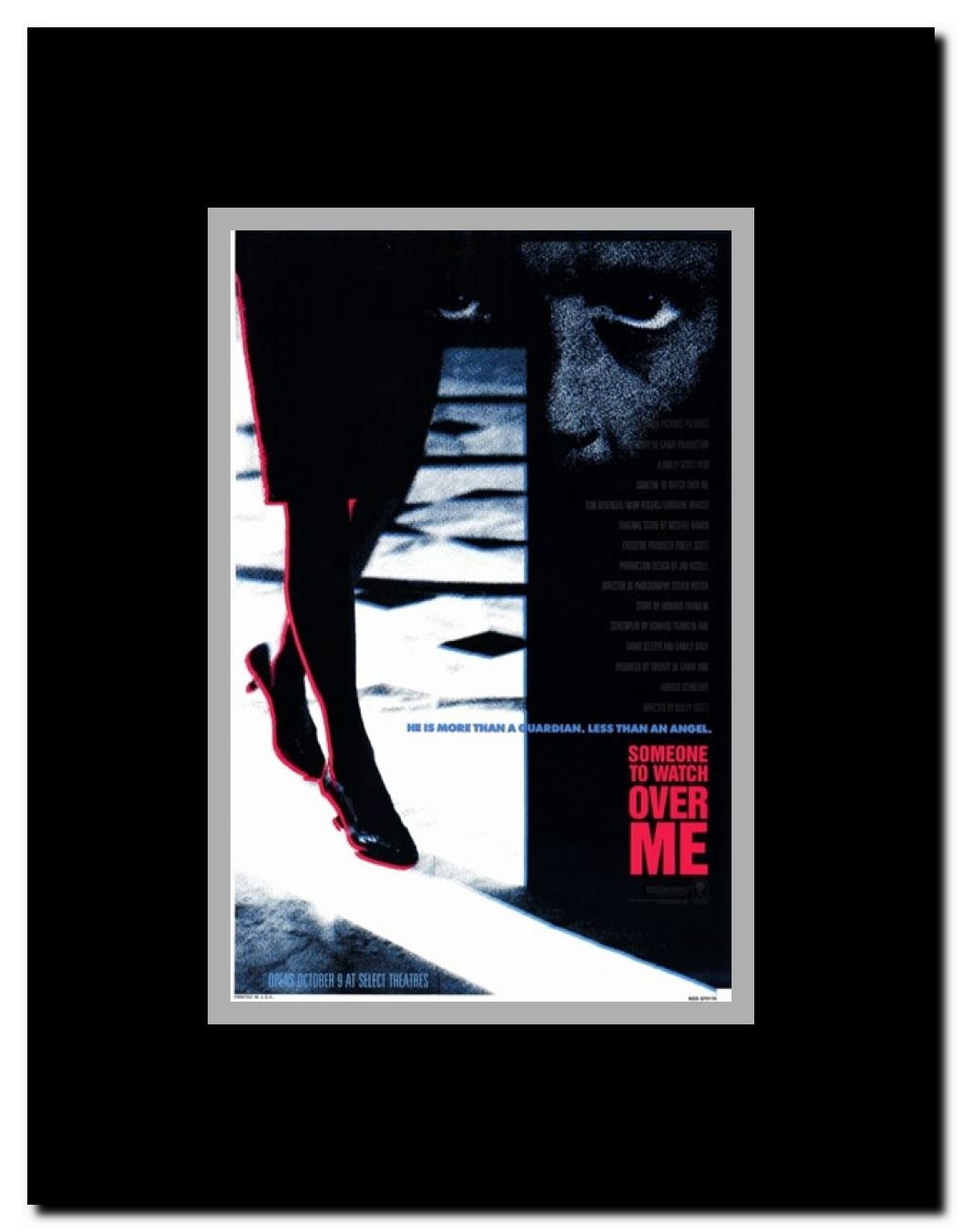 Someone to Watch Over Me Framed Movie Poster