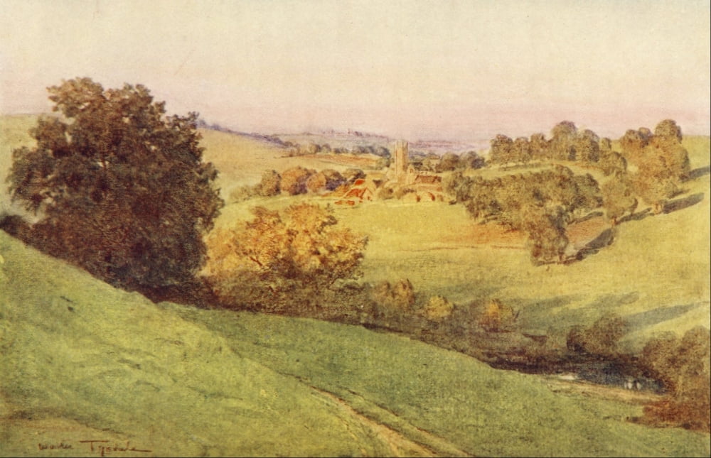 Somerset 1927 Bathford near Bath Canvas Art - Walter Tyndale (18 x 24)