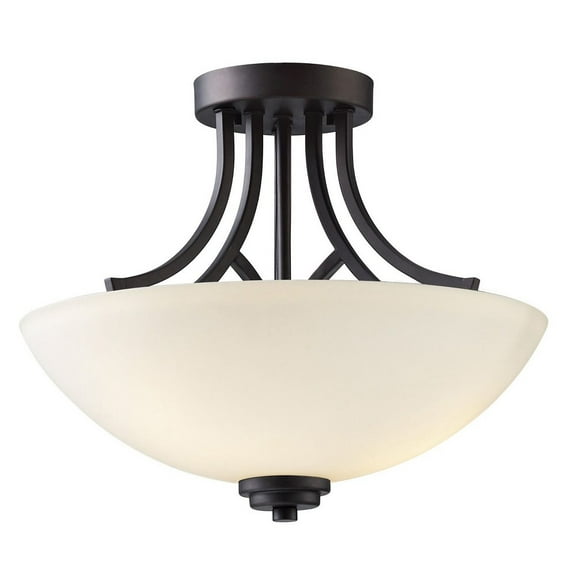 ISF421A03ORB Canarm Inc Somerset - 3 Light Semi-Flush Mount-13 Inches Tall and 14.5 Inches Wide
