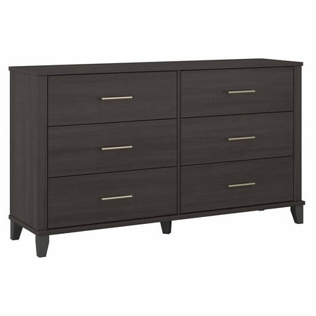Somerset 6 Drawer Dresser in Storm Gray - Engineered Wood