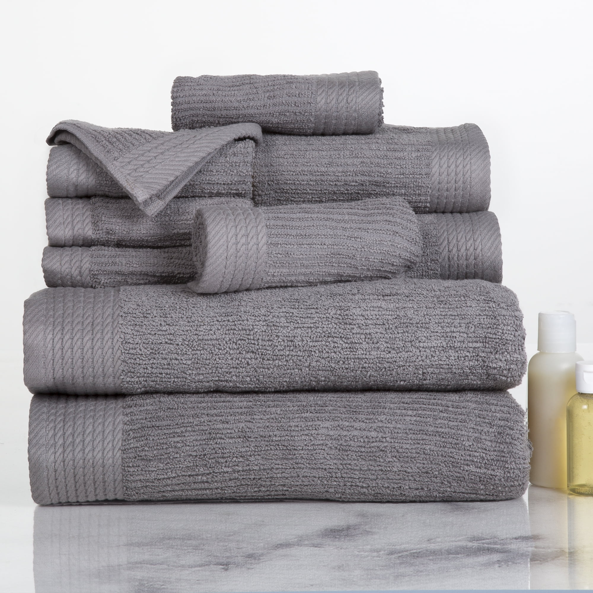 somabito(ソマビト) COTTO TOWEL SOMATRIVAL Free Shipping! Somerset Home 10-Piece 100% Cotton Ribbed