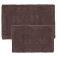 thumbnail image 1 of SH 100% Cotton 2 Piece Reversible Rug Set - Chocolate, 1 of 4