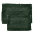 thumbnail image 1 of Somerset Home 2-Piece Bathroom Rugs Set - Machine Washable Cotton Bathroom Mat Set for Washroom, Kitchen, or Laundry Room (Green), 1 of 4