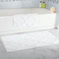 thumbnail image 1 of Somerset Home 2 Piece Bathroom Rug Set - 41x24.5 Inch and 34x21 Inch 100% Cotton Bath Mats (White), 1 of 4