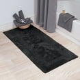 Somerset Home 100% Cotton Reversible Long Bath Rug - Black - 24x60 ...