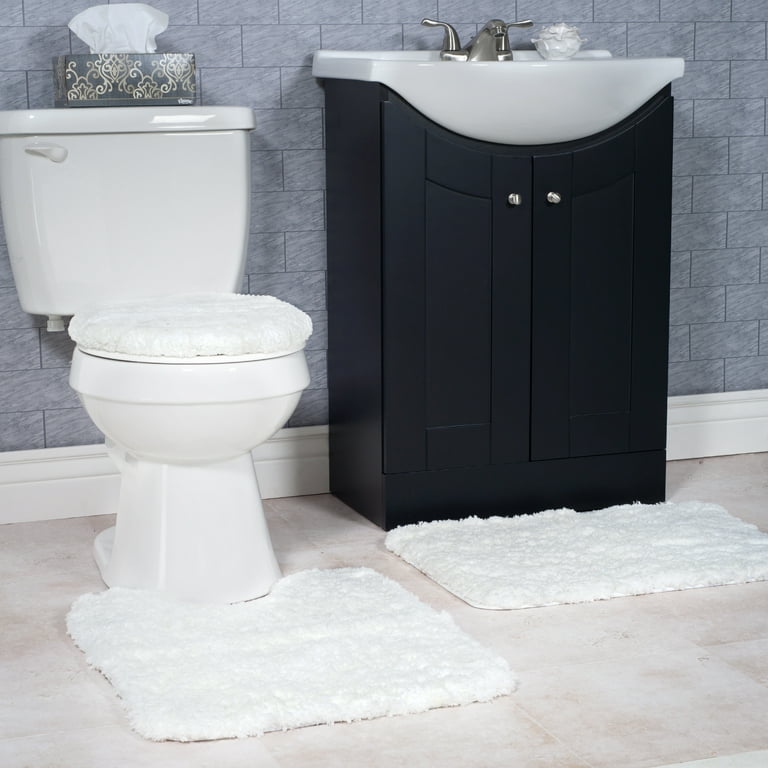 Unique Bargains Soft Plush & Fluffy Non-slip Extra Thick Microfiber Bathroom  Mat : Target