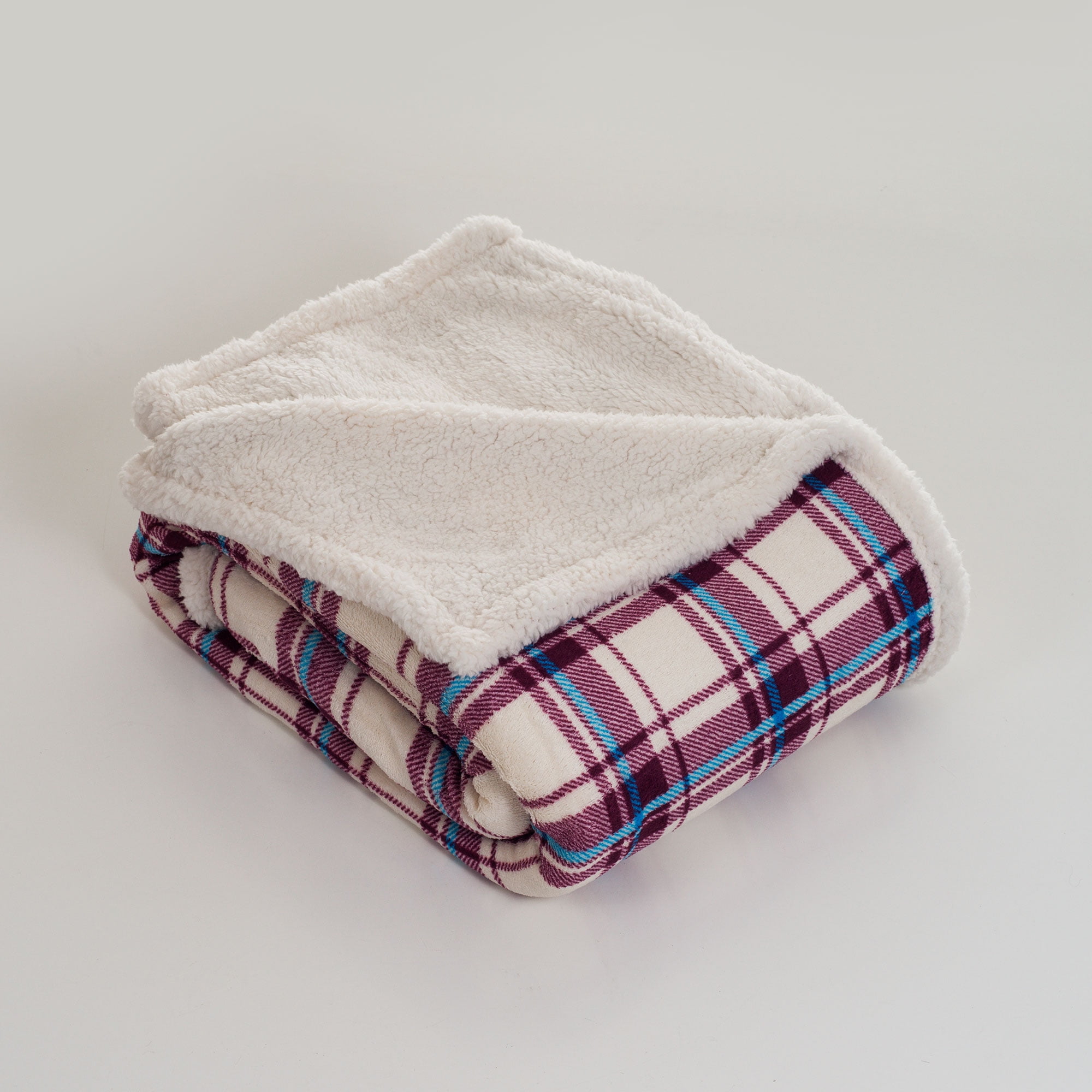 Somerset Home 50×60 Inch Machine Washable Fleece Blanket with Snowflakes
