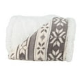 thumbnail image 1 of Somerset Home 50x60-Inch Machine Washable Fleece Blanket with Snowflakes, 1 of 8
