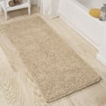 thumbnail image 1 of Somerset Home 58x24-Inch Non-Slip Shag Memory Foam Bath Mat (Ivory/1-Piece), 1 of 6