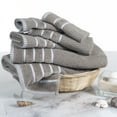 thumbnail image 1 of Somerset Home 6-Piece Combed Cotton Rice Weave Towel Set (Taupe), 1 of 4