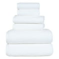 Somerset Home 6 Piece Cotton Bath Towel Set, White - Walmart.com