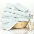 thumbnail image 1 of 6-Piece Cotton Deluxe Plush Bath Towel Set '? Chevron Pattern Plush Sculpted Spa Luxury De, 1 of 4