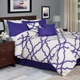 thumbnail image 1 of Somerset Home 7 Piece Oversized Trellis Comforter Set, 1 of 2