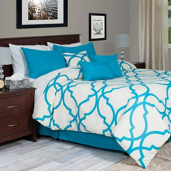 Somerset Home 7 Piece Oversized Trellis Comforter Set