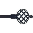Somerset Home Decorative Curtain Rod, Twisted Sphere, 62"144", 3/4