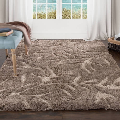 Somerset Home Everest Shag Sculptured Flowers Rug