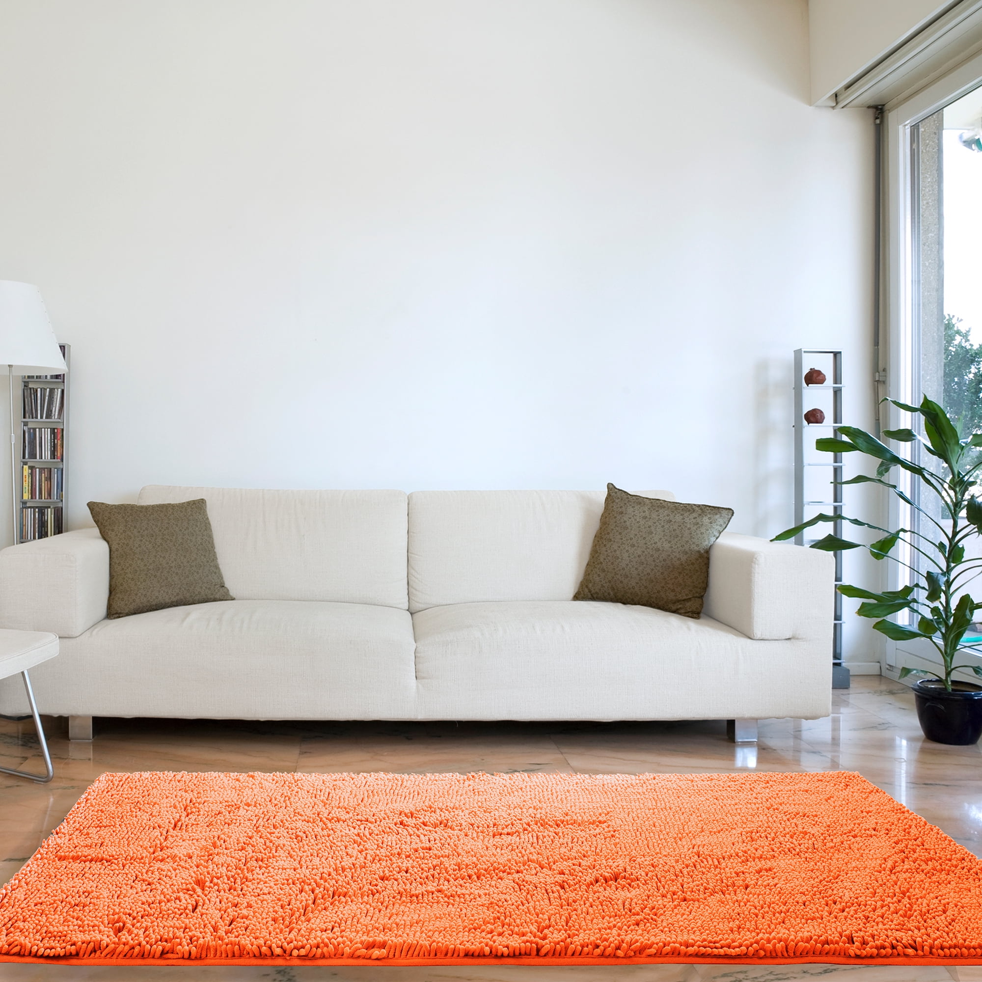 Somerset Home High Pile Shag Rug Peach 30x60 - Walmart.com
