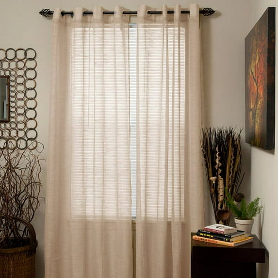 Somerset Home Mia Jacquard Grommet Curtain Panel