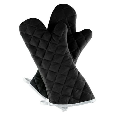 Somerset Home, Oven Mitts, Set of 2 Oversized Quilted Mittens, Flame and Heat Resistant