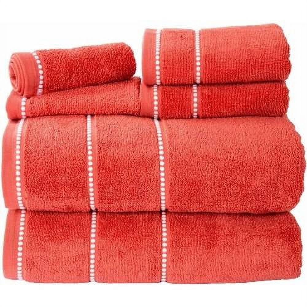 Somerset Home Quick Dry 100 Cotton Zero Twist 6Piece Towel Set