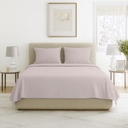 Somerset Home Queen-Size Brushed Microfiber Sheet Set- 4 Piece Bed Linens- Fitted & Flat Sheets, 2 Pillowcases (Beige)