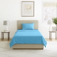 thumbnail image 1 of Lavish Home 3-Piece Twin XL Size Brushed Microfiber Sheet Set (Blue), 1 of 8