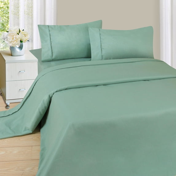 Somerset Home Series Microfiber Bed Sheet Set, Green, Twin